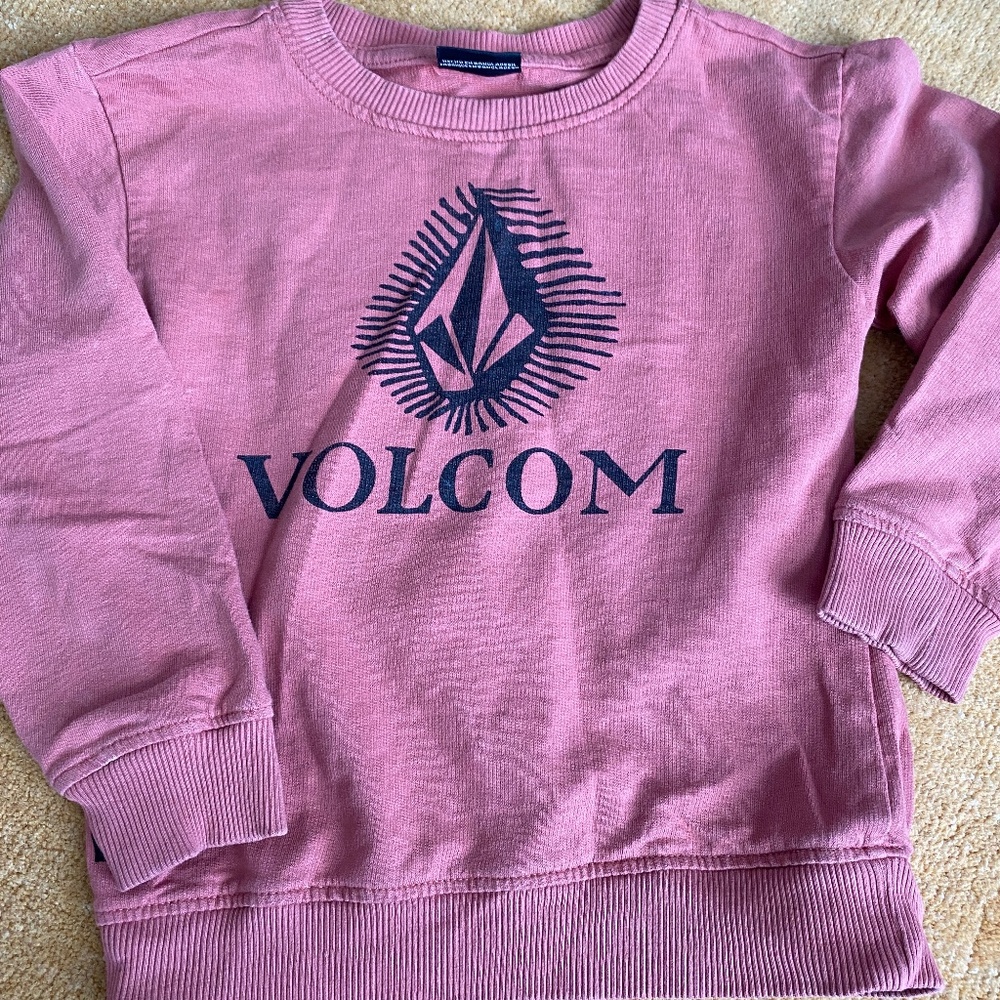 Volcom Kids Sweatshirt | Rust color Pullover | Size 4T